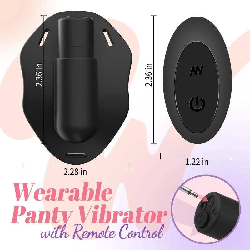 Remote Control Wearable Vibrator Panty Vibrators with 10 Vibration Clitoris Stimulator Female Masturbation Sex Toy for Women FREE Shipping