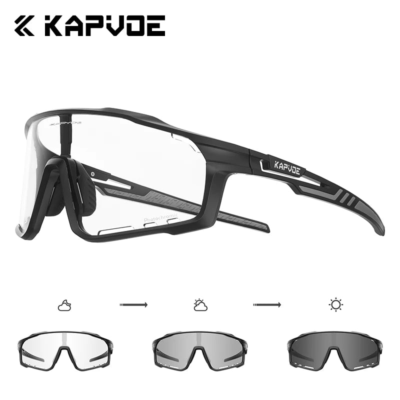 Kapvoe Fashion Cycling Glasses Sports Sunglasses Bicycle Men Women Bike Goggles Sports Eyewear Running Hiking Driving 2025 New FREE Shipping