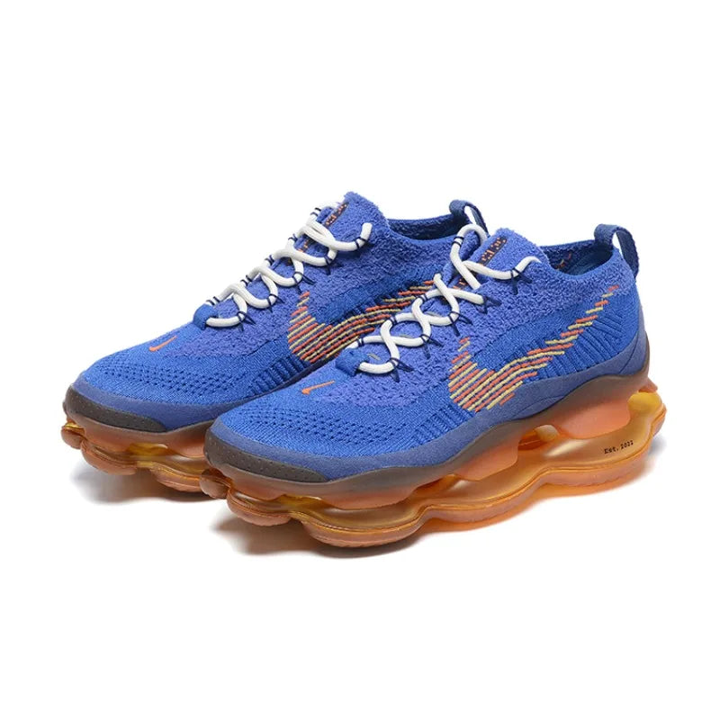Nike Air Max Scorpion Flyknit Blue Brown Mesh Air Cushion Lightweight Men Women Running Shoes Unisex Casual Sneakers FREE Shipping