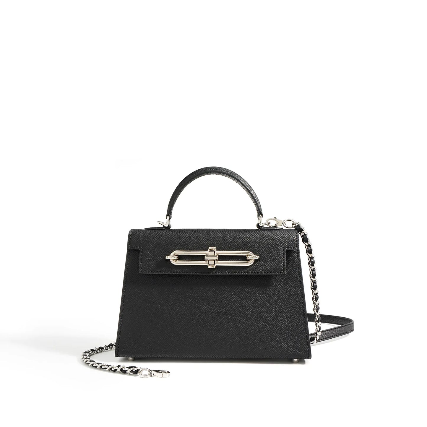 Louis Levane Split Leather Luxury Designer Mini Handbags With Top Handle Small Size Classic Purse And Handbag
