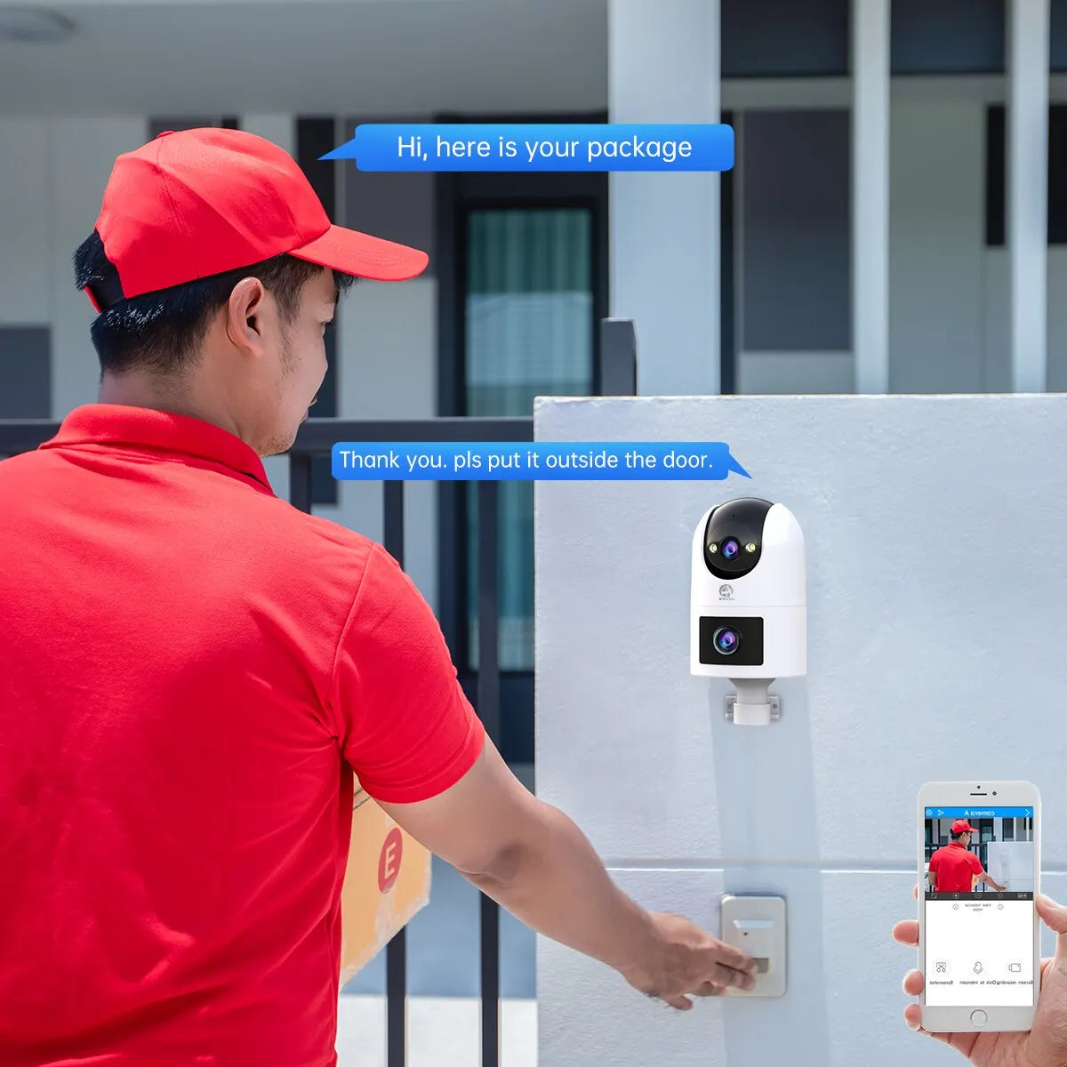 4K PTZ IP Camera Outdoor Waterproof Dual Lens 5G WiFi Security Camera Auto Tracking Video Surveillance Camera Baby Monitor FREE Shipping