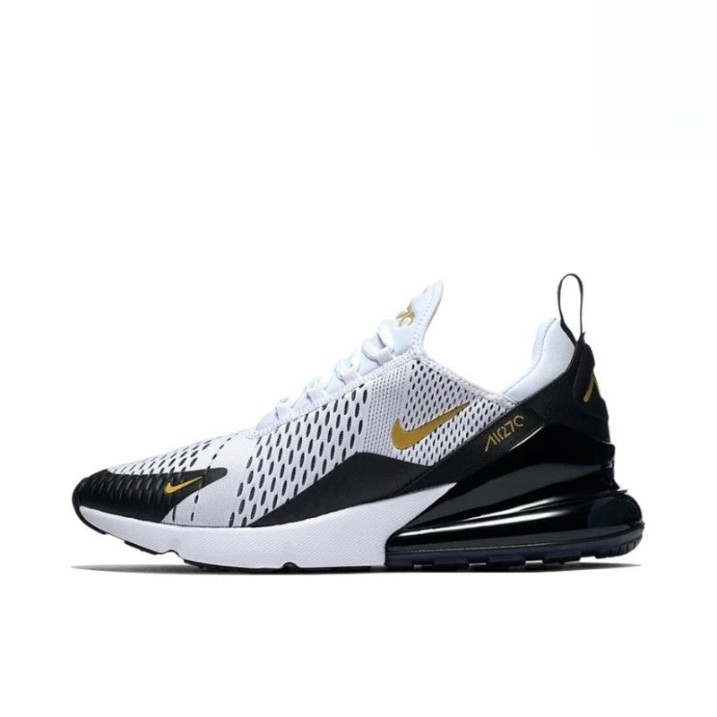 Nike Air Max 270 White Blue Fashion Casual Mesh Breathable Air Cushion Men Women Running Shoes Unisex Outdoor Sports Sneakers FREE Shipping