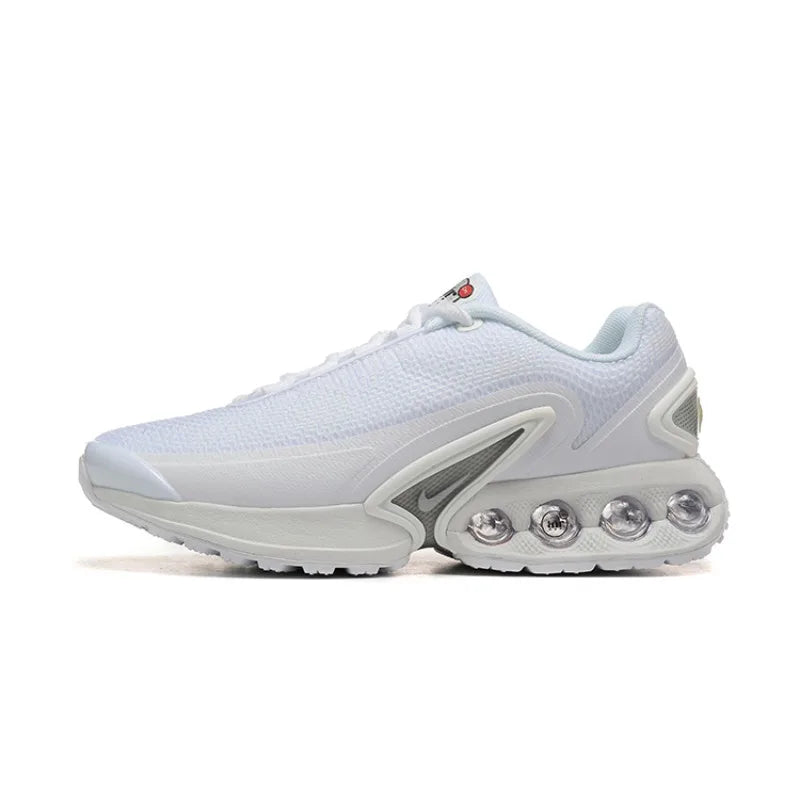 Nike Air Max DN Triple White Soft Anti Slip Durable Cushioned Rebound Mesh Breathable Low Leisure Sports Running Shoes FREE Shipping
