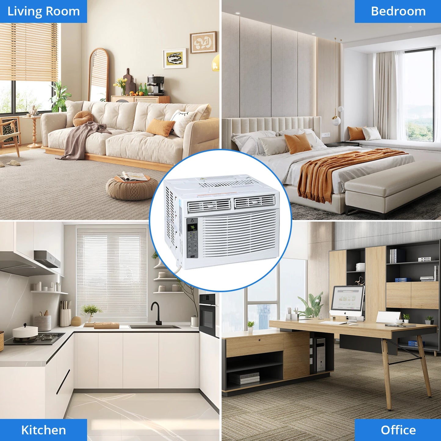 1 Abs Window Air Conditioner Fixed Frequency 6000 Btu Free Shipping