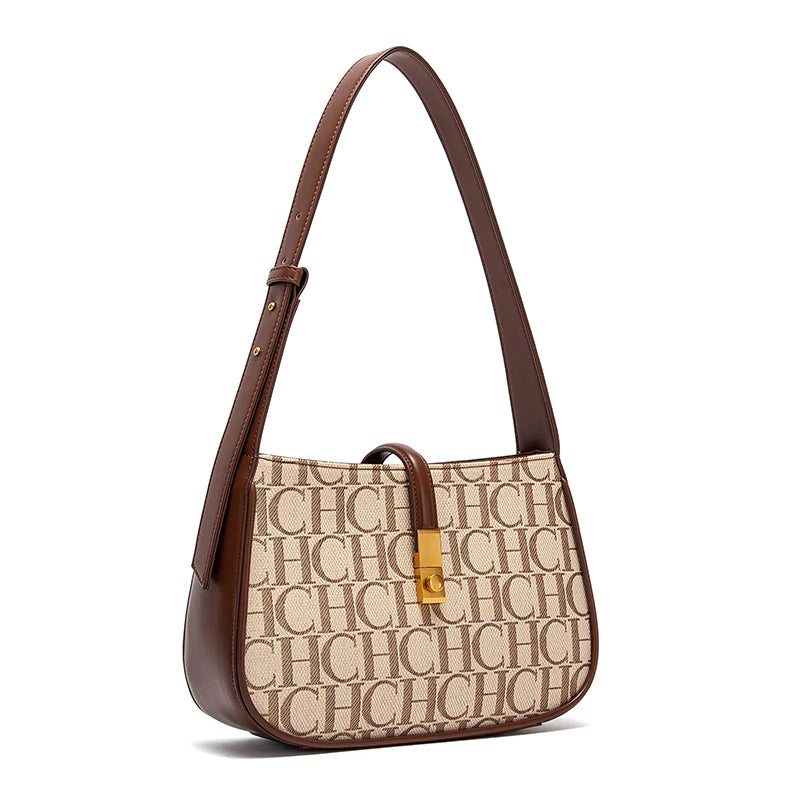 Fashionable Classic Retro New Luxury Letter Design Women's Party Multi functional Occasion Handbag