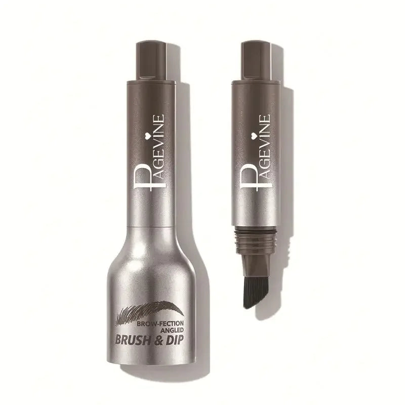 Hair-like Strokes Liquid Eyebrow With Large Brush Head,natural Hairline Press Type Eyebrows Dye Pen,anti Smudging Waterproof