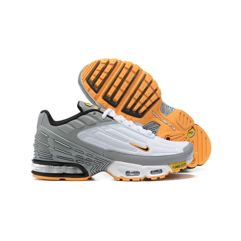 Nike Air Max Plus TN 3 Triple White Classics Lightweight Air Cushion Wear-Resistant Men Running Shoes White Walking Sneakers FREE Shipping