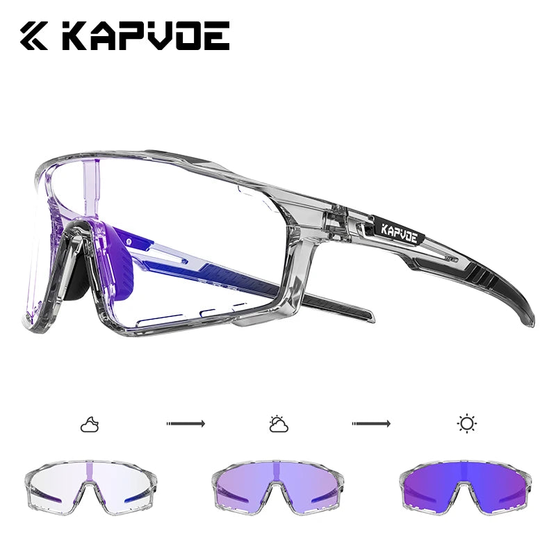 Kapvoe Fashion Cycling Glasses Sports Sunglasses Bicycle Men Women Bike Goggles Sports Eyewear Running Hiking Driving 2025 New FREE Shipping