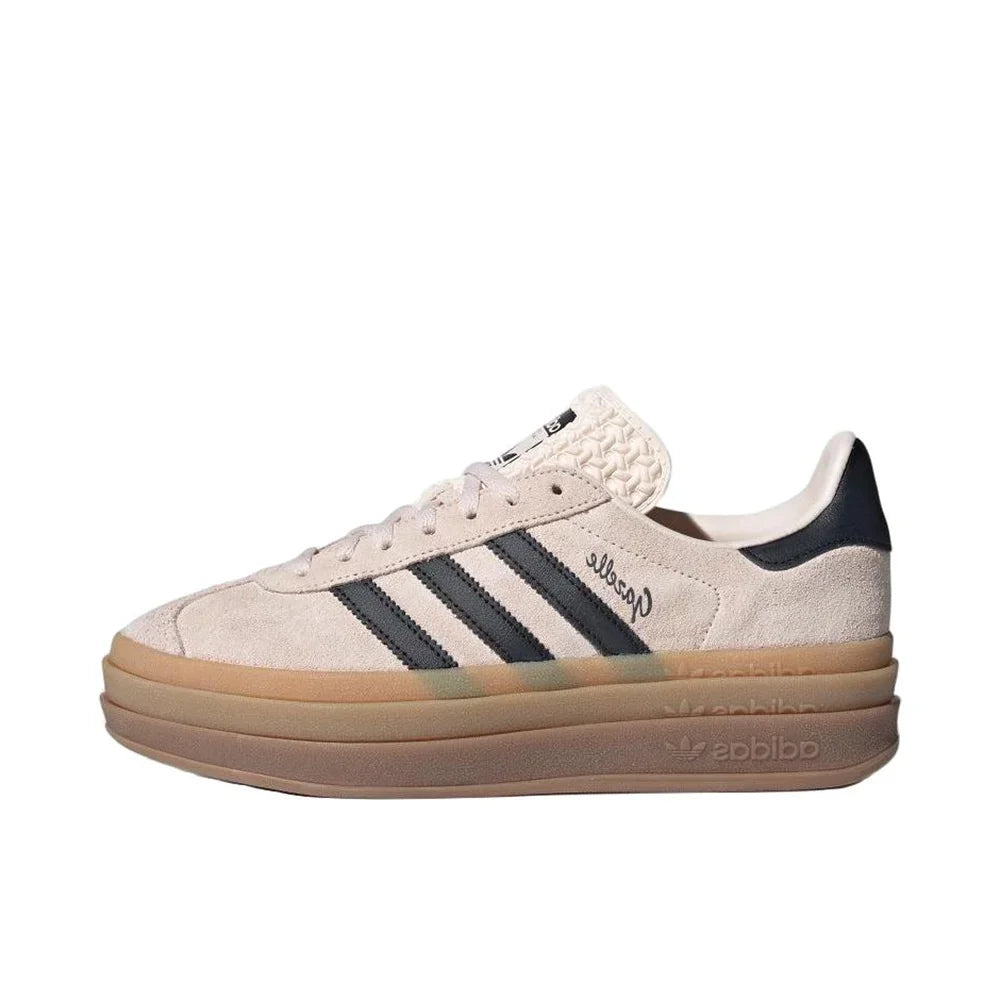 Adidas Originals Gazelle Bold Women Indigo White Fashion Classic Thick Platform Non-slip Height Increase Board Shoes Free Shipping