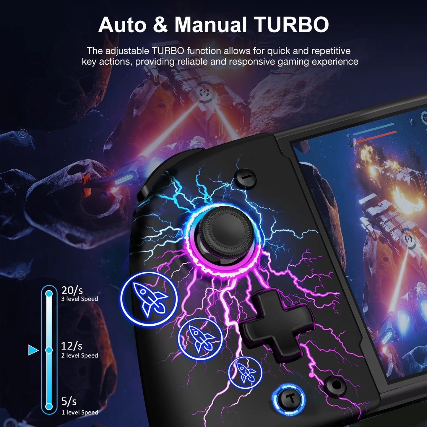 For Nintendo Switch/OLED Controller Hall Effect Wireless Switch Controller One-Piece Switch Joypad with 1000mAh Battery FREE Shipping