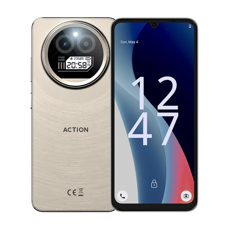 IIIF150 Action A5Pro Phone Dual Screen Design Smartphone Android 15 8GB RAM 256GB ROM 6.8" HD+ Display 5100mAh Samsung S24FREE Shipping
