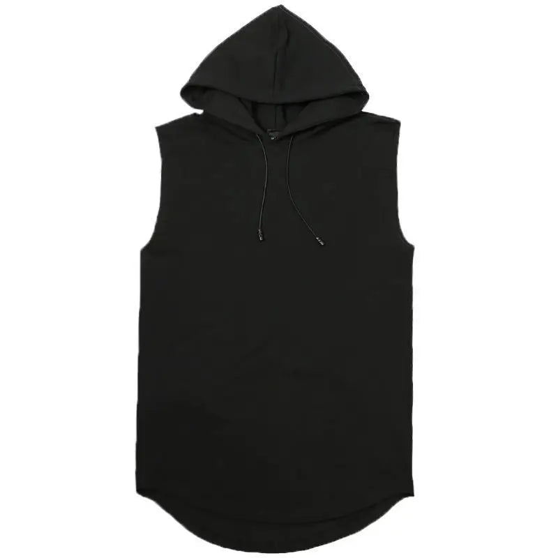 Solid Color 2023 Brand New Men's Tank Tops Vest Sleeveless Tees For Male Hooded Man Vests Tops Hip Hop Men Tank Top T shirt FREE Shipping