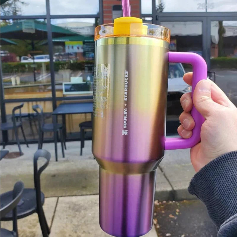 Stanley Quencher H2.0 Tumbler with Handle and Straw 40 oz | Flowstate 3-Position Lid | Cup Holder Compatible for Travel FREE Shipping