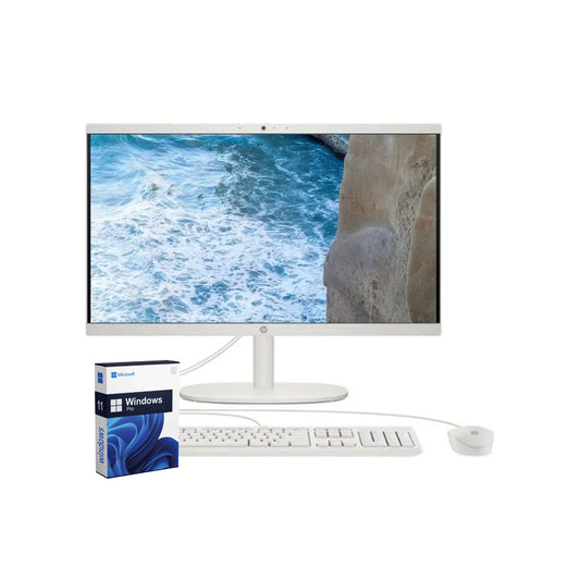 HP 21.5" All-in-One Desktop,Intel Celeron J4025,32GB RAM,2TB SSD,Intel UHD Graphics 600,Windows 11 Pro,White