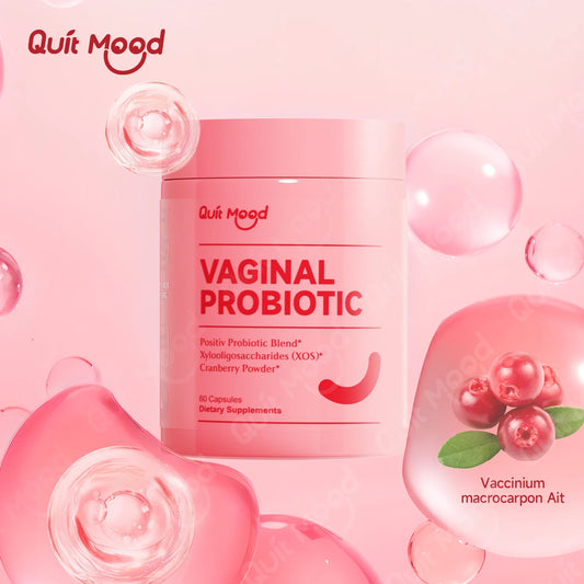 Quitmood Probiotics for Women Balance with Prebiotics, Women Probiotics with Cranberry Extract, 60 capsules women's Probiotics  URO Probiotics Free Shipping