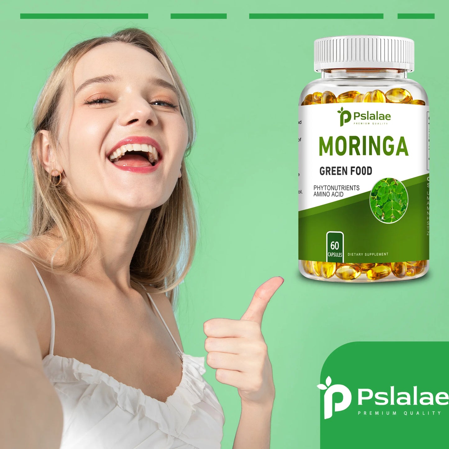 Moringa Capsules - Supports Digestion and Heart, Promotes Immune System Health and Brain Health - 60 Capsules FREE SHPPING