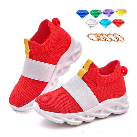 Sonic Shoes For Boys Kids Sonic Zapatillas Sonic Red Sonic Shoes For Kids Boys Girls Cartoon Anime Sonic Games Shoes FREE SHIPPING