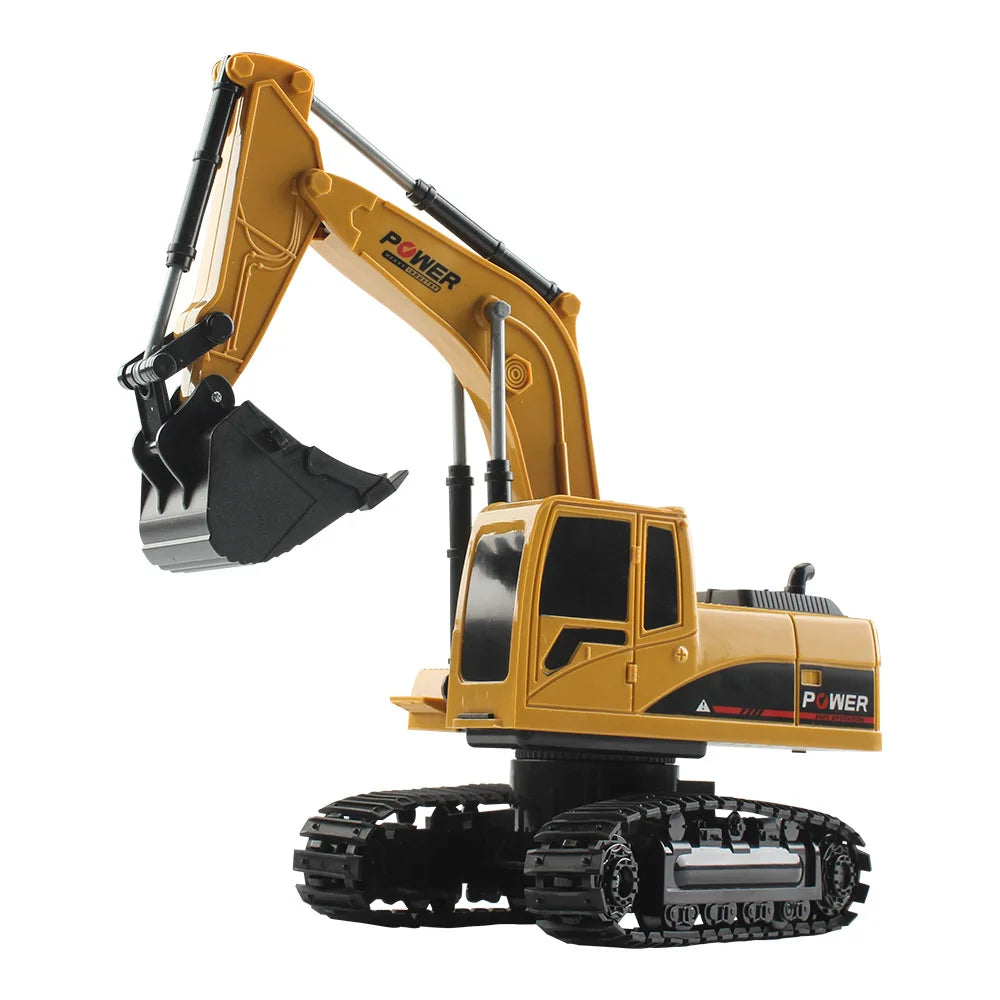 1:24 RC Car Excavator Radio Controlled Cars Tractor Model Engineering Vehicle Digging Soil Truck Sound Toys For Boys Kids Gifts FREE Shipping