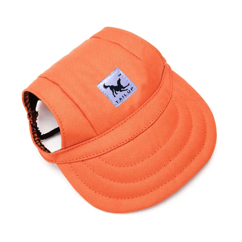Cute Dog Baseball Hat Canvas Cap Adjustable With Ear Holes For Small Pet Dog Cats Outdoor Accessories Outdoor Pet Products 7D35 FREE Shipping