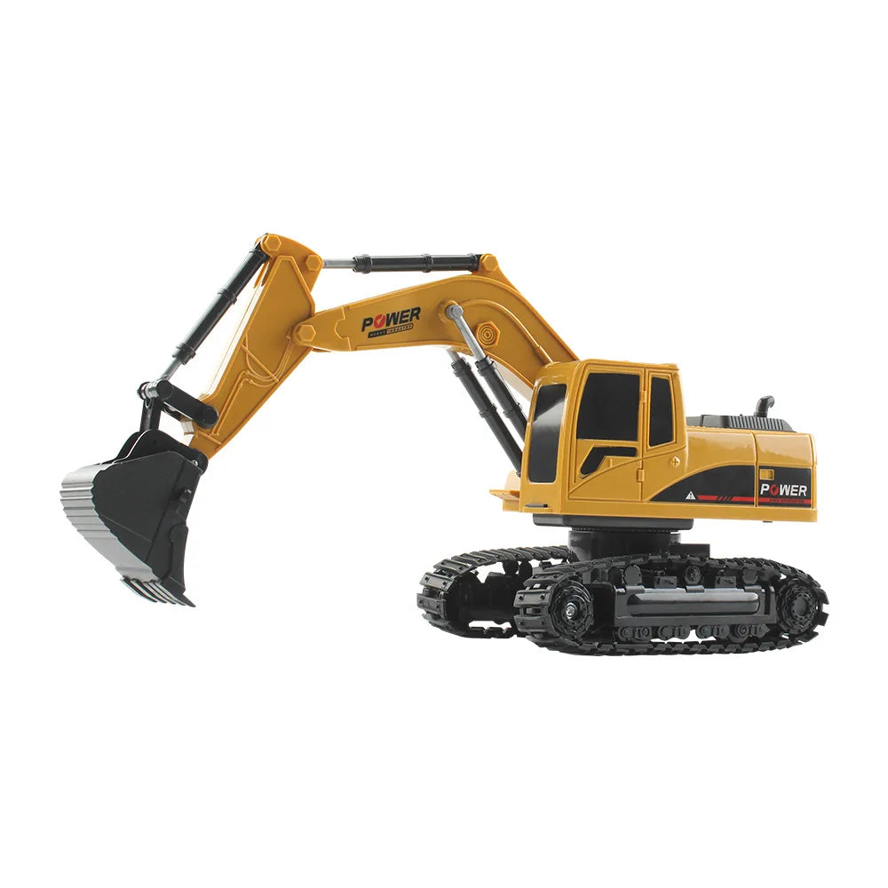 1:24 RC Car Excavator Radio Controlled Cars Tractor Model Engineering Vehicle Digging Soil Truck Sound Toys For Boys Kids Gifts FREE Shipping