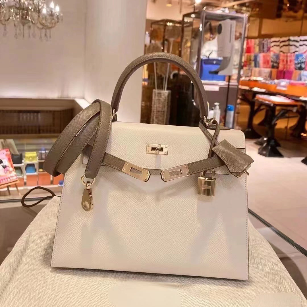 Mini High-End Second-Generation Crocodile Pattern Shoulder Kely Bag