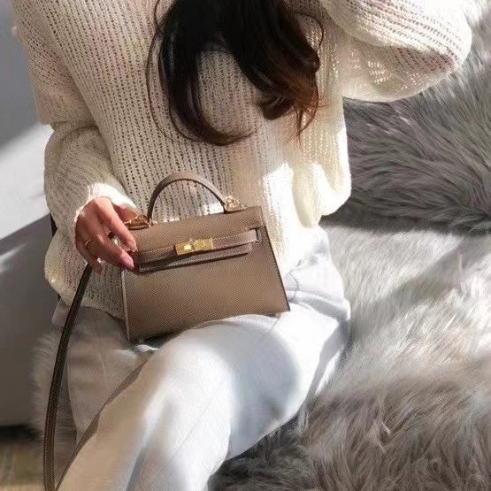 Mini High-End Second-Generation Crocodile Pattern Shoulder Kely Bag