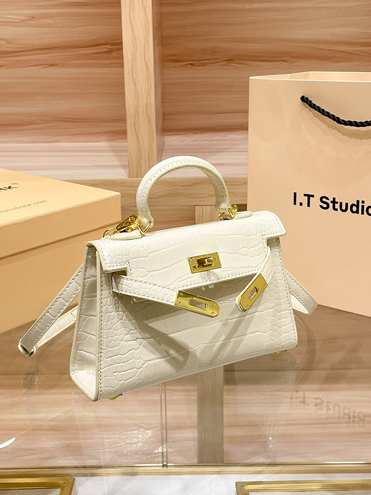 Mini Leather Second Generation Fancy Fall and Winter Kelly Bag