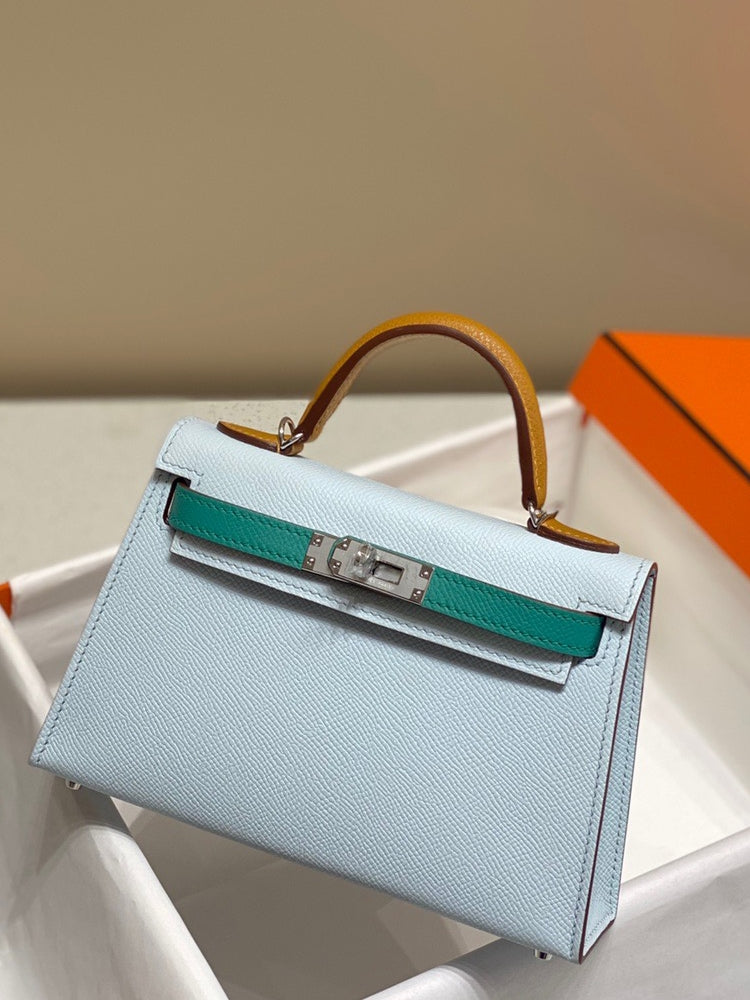 Mini High-End Second-Generation Crocodile Pattern Shoulder Kely Bag