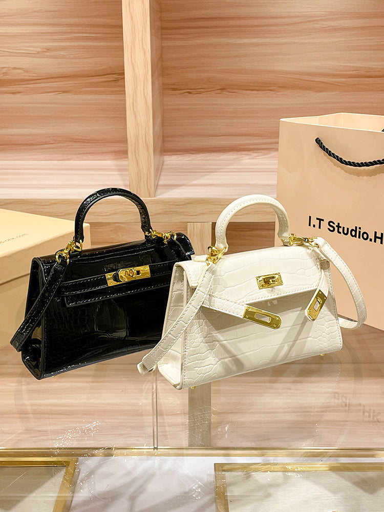 Mini Leather Second Generation Fancy Fall and Winter Kelly Bag