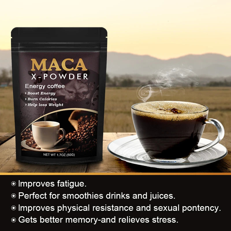 BEWORTHS Maca Root Coffee- Natural Energy Supplement,Supports Athletic Performance and Motivation,Builds Muscle and Strengthens FREE SHIPPING