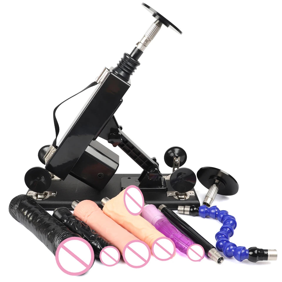 FREDORCH Sex Machine for Woman Adjustable Masturbating Pumping with 3XLR Accessories Sex Gun Love Machine for Men Adult Toys FREE Shipping