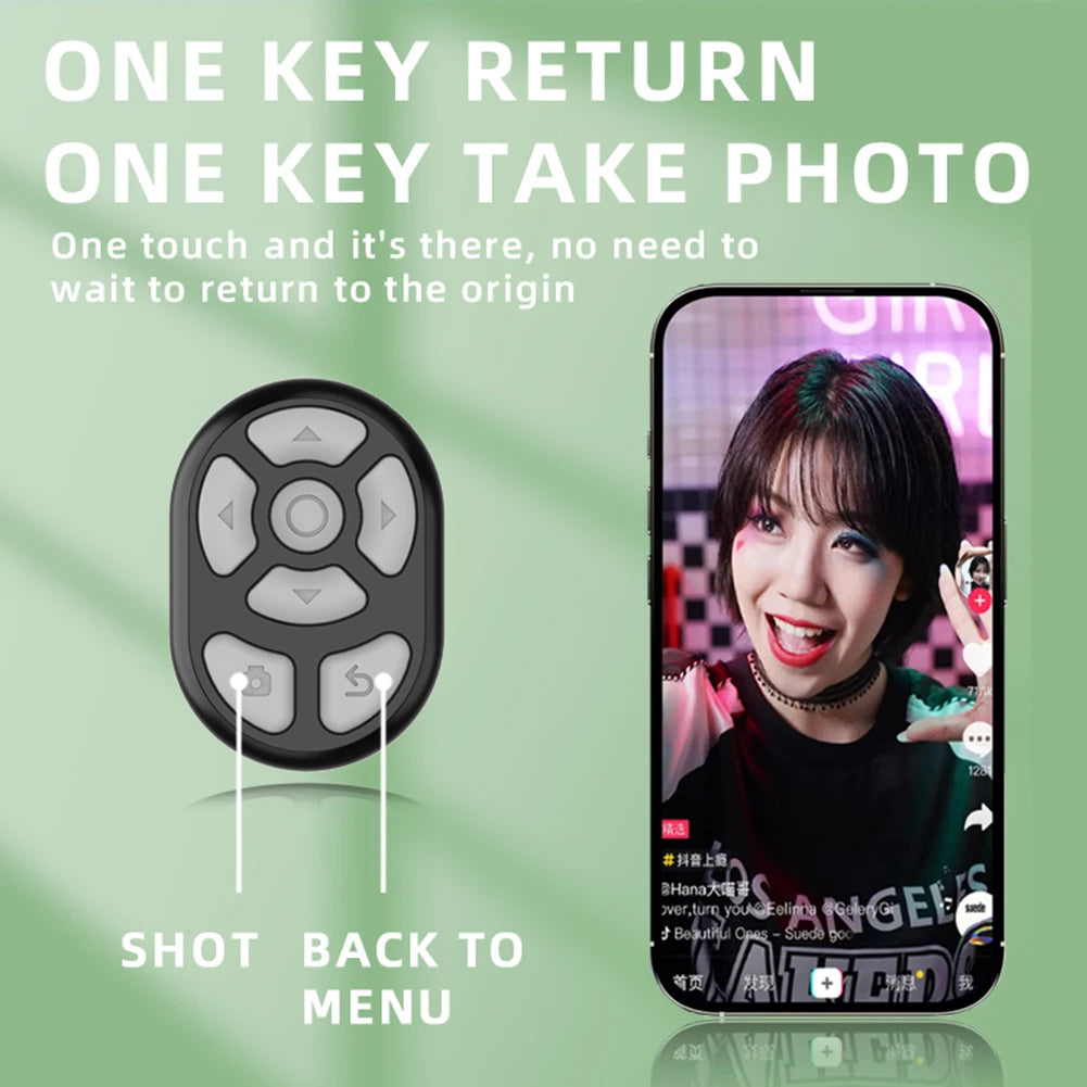 Wireless Bluetooth Ring Remote Control Fingertip Selfie Video Controller For Tik Tok Page Turner Browsing For for iOS Android
