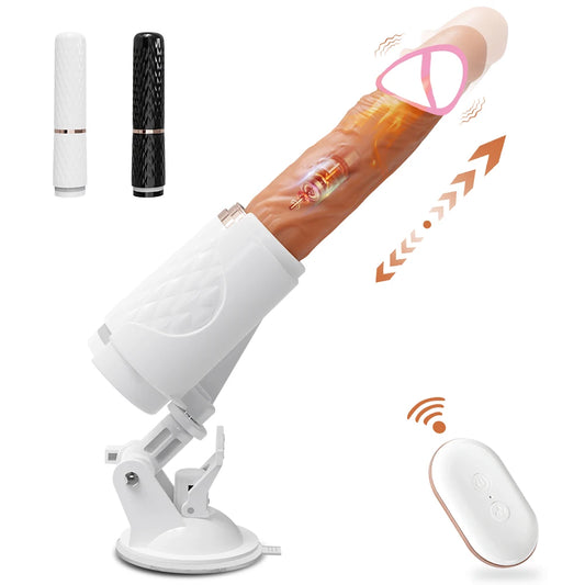 Automatic Thrusting Dildo G spot Vibrator with Suction Cup Sex Toy for Women Adult Hand-Free Sex Fun Anal Vibrator for Orgasm FREE Shiiping