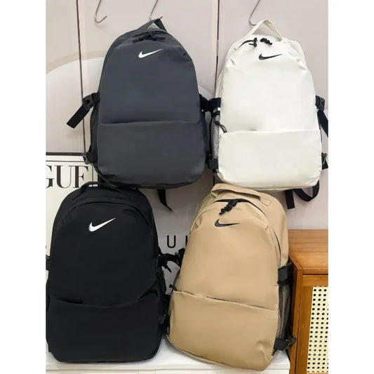 Nike black sports Bags Zipper Library Opening Fabric Backpack sporty Basketball Unisex Backpacks Multiple colors FREE Shipping
