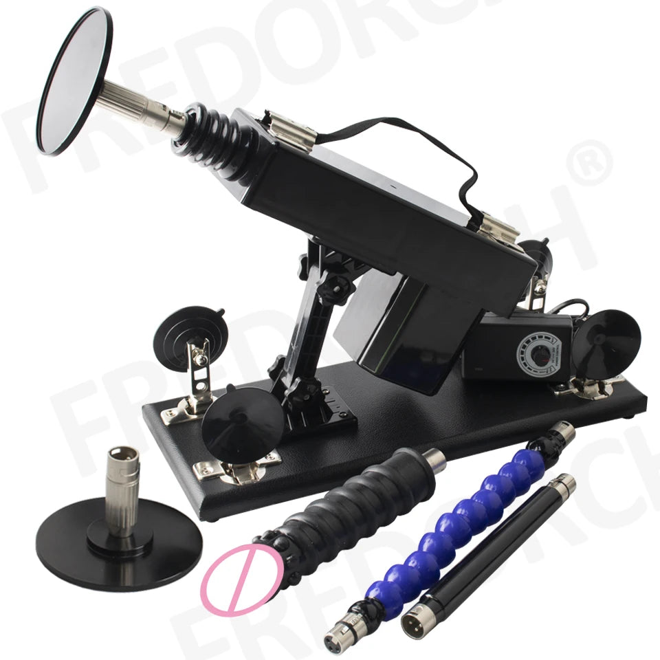 FREDORCH Sex Machine for Woman Adjustable Masturbating Pumping with 3XLR Accessories Sex Gun Love Machine for Men Adult Toys FREE Shipping