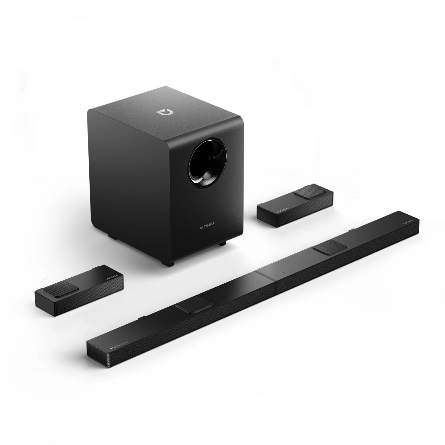 ULTIMEA 5.1.2 Dolby Atmos Soundbar, 360° ASL-Aural Spatial & Localization Technology, 4K HDR Pass-through Bluetooth Home Theater