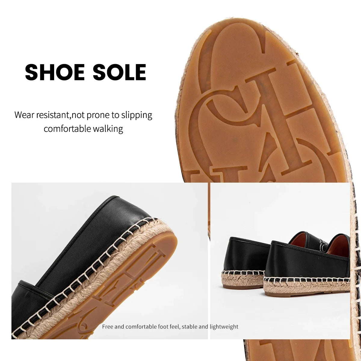 Solid Simple Casual Travel Women's New Fisherman Shoes Braided Sole Classic Retro Fashion Women's Flat Shoes