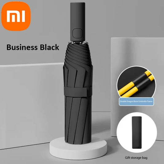 Xiaomi 24 Bone Solid Color Automatic Umbrella Light Collapsible Large Format Outdoor Sunshade UV Protection Automatic Umbrella FREE Shipping