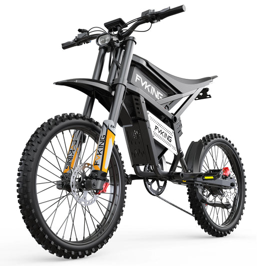 FVKING E6 Electric Motorcycle 2500W(Peak) Motors 120km Range Electric Bike 52V40AH Battery Speed 60Kmh Mountain E-bikes Adults FREE Shipping