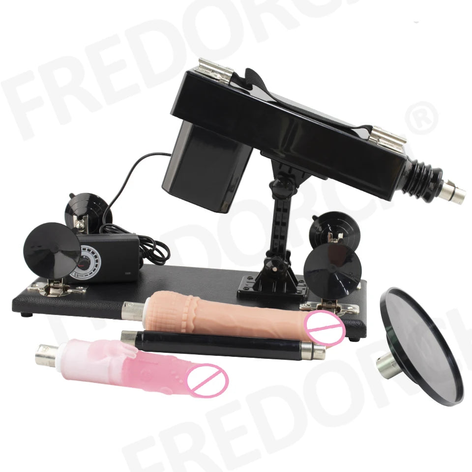 FREDORCH Sex Machine for Woman Adjustable Masturbating Pumping with 3XLR Accessories Sex Gun Love Machine for Men Adult Toys FREE Shipping