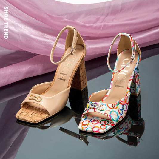 Heels Carolina Herrera New York Design Women's High Heels Exquisite Workmanship Comfortable and Versatile FREE SHIPPING