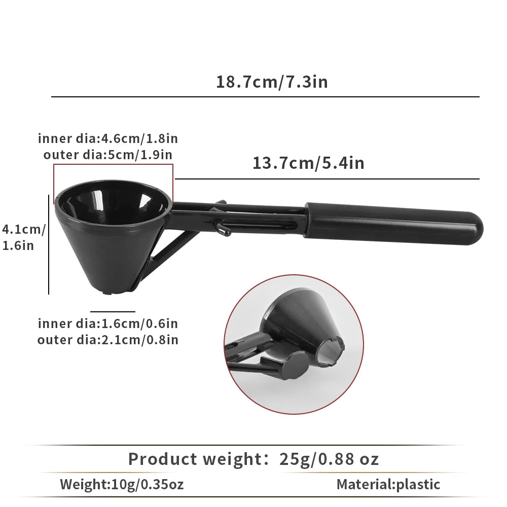 CAFEMASY Creative Measuring Spoon Funnel For Protein Powder, Workout & Sports Drinks Baby Formula Coffee Powder Kitchen Accessor