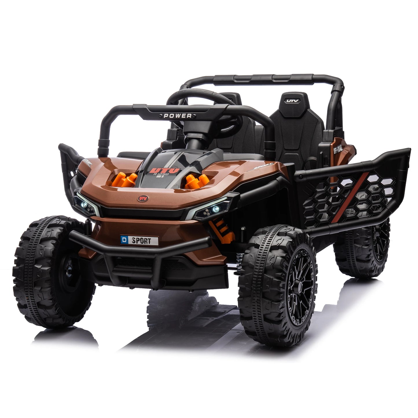 24v Kids Ride On Utv,Electric Toy For Kids W/Parents Remote Control,Four Wheel Suspension,Low Start,Adjustable Speed Car Toys