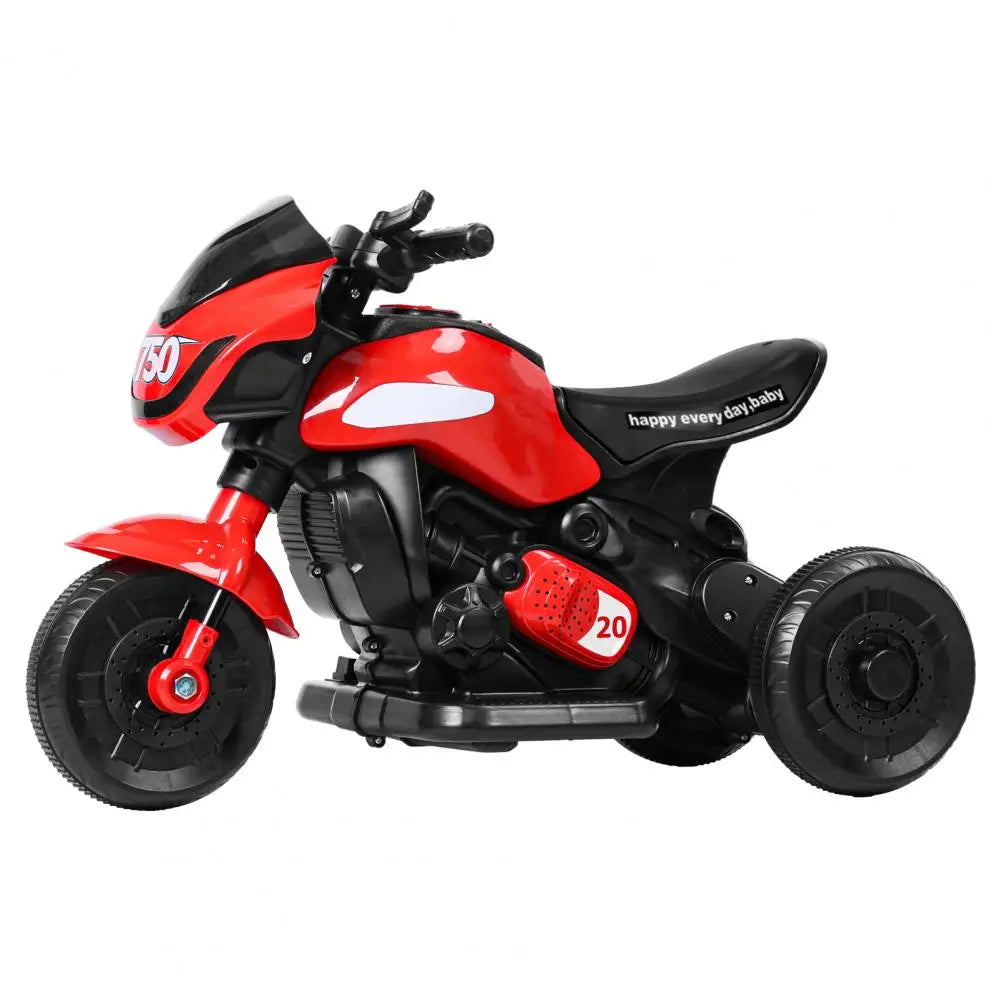 Kids Electric Tricycle, Kids Motorcycle Ride-on Car Toy, 3-Wheel Battery Powered Motorbike for Kids 1-6 Years Old, Bluetooth-com