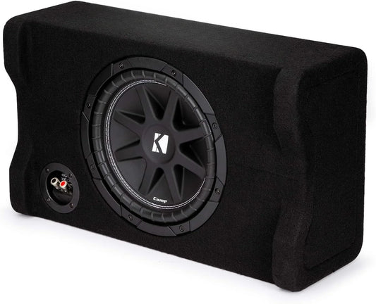 Kicker 48CDF104 10" Subwoofer in Down Firing Enclosure, 4-Ohm FREE Shipping