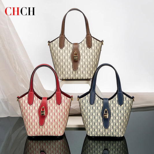 Carolina Herrera Women's Handbag Autumn New Collection Simple Women's Vegetable Basket Handbag FREE Shipping