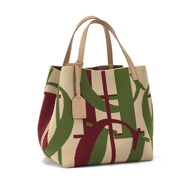 CH Fashionable Classic New Solid Color Outer Bag Women's Handbag Exquisite Handcrafted Weaving Large Capacity Handbag