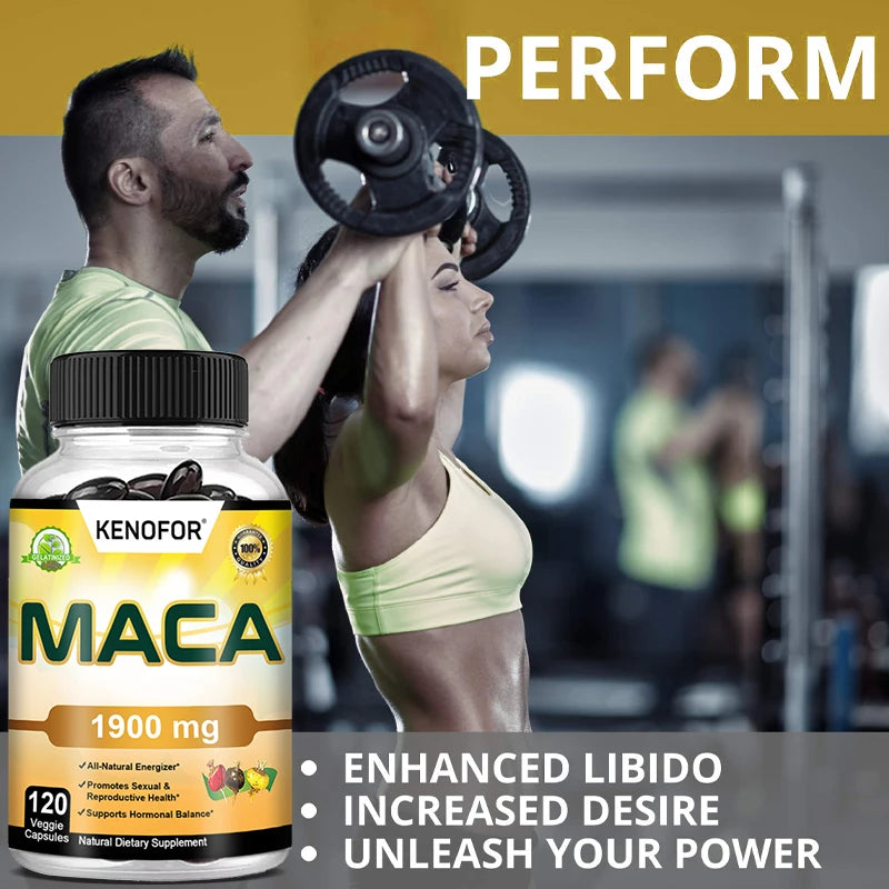 Powerful Natural Maca Extract for Strength, Endurance, Energy Confidence Support, Dietary Supplement