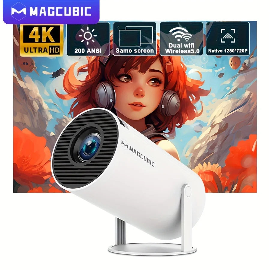 Magcubic HY300 Pro Projector 200ANSI Native 720P Wireless Screen Mirroring System Dual Band WiFi Hi-chip A3100 for Home Theater FREE SHIPPING